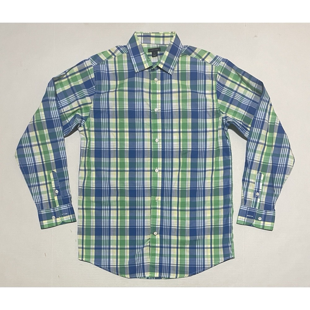 Tommy Hilfiger Boys Shirts Button-up Long‎ Sleeve Collared Size 20 Plaid Check